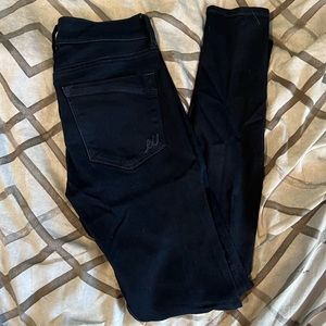 Express Dark Blue Mod Rise Ankle Women Jeans